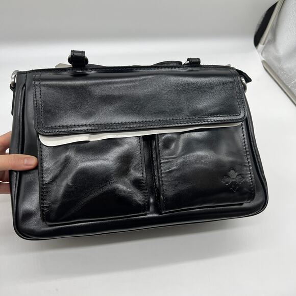 Patricia Nash Leather Rosetti Satchel Bags with Crossbody Strap Black - Picture 6 of 16